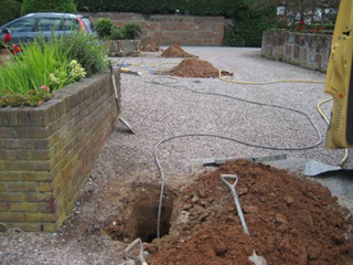 Moling of new Supply Pipe