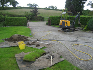 Moling of new Supply Pipe